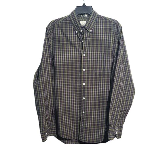 J. Crew Plaid Classic Secret Wash Button Front Shirt - Picture 1 of 5
